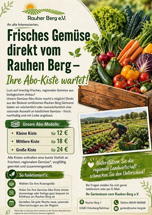 Werbung Abo-Kiste Gartenbau 